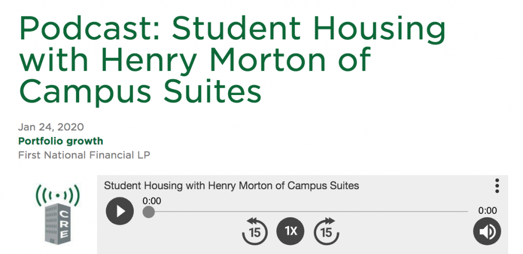Podcast: Student Housing with Henry Morton of Campus Suites